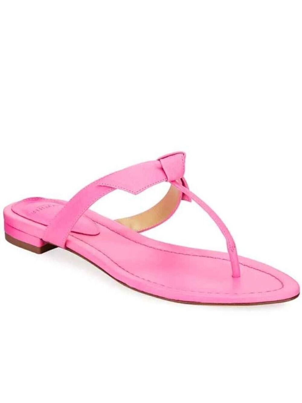 Alexandre Birman Pink Clarita Naked Leather Thong Sandals Size Italian 37 US 7 - Picture 13 of 13